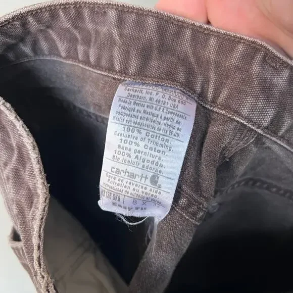 Carhartt WOMENS brown double knee work wear carpenter pants - Picture 7 of 7